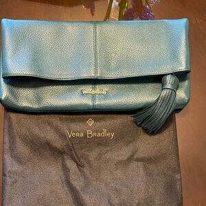 Vera Bradley Turquoise Wristlet with Tassel